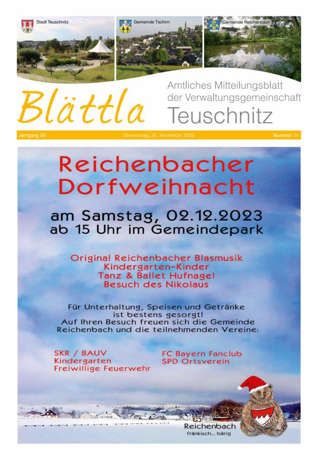 VG-Nachrichten Teuschnitz Titelblatt 24/2023