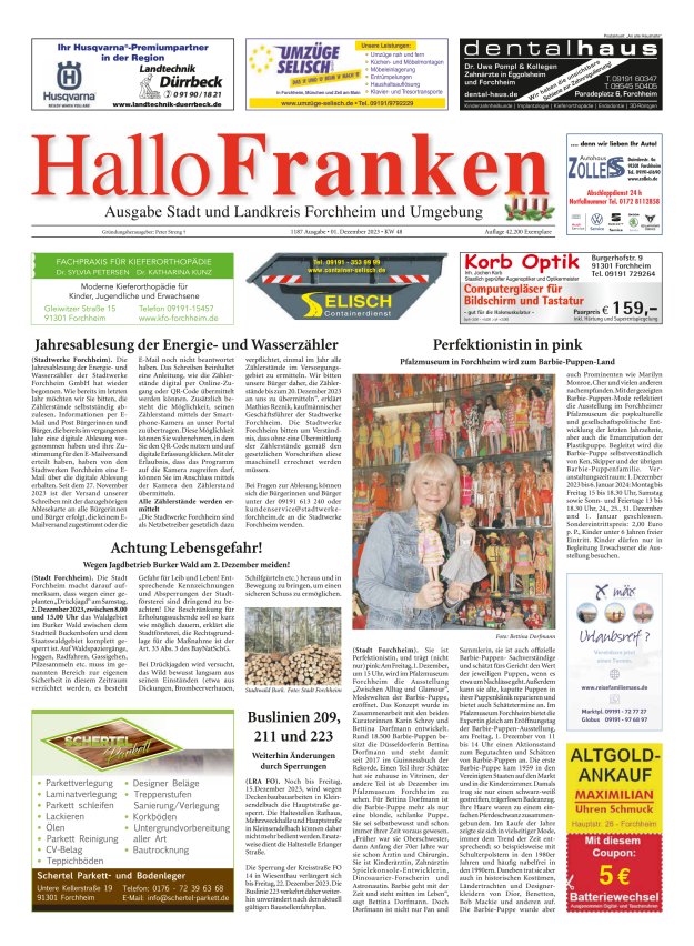Hallo Franken Titelblatt 1187/2023