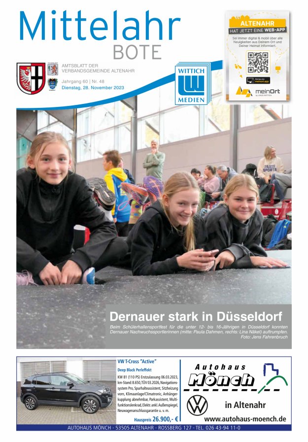 Mittelahr Bote Titelblatt 48/2023