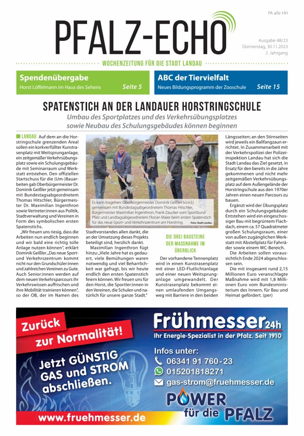 Pfalz-Echo Titelblatt 48/2023
