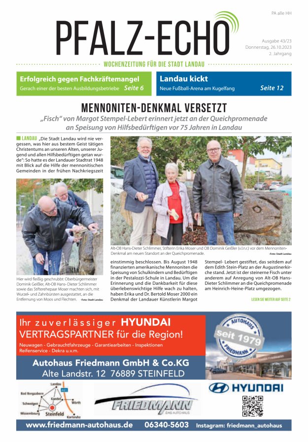 Pfalz-Echo Titelblatt 43/2023