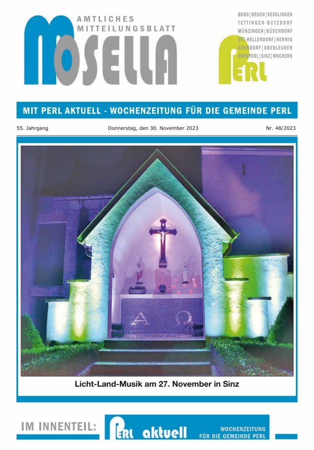 Mosella Perl Titelblatt 48/2023