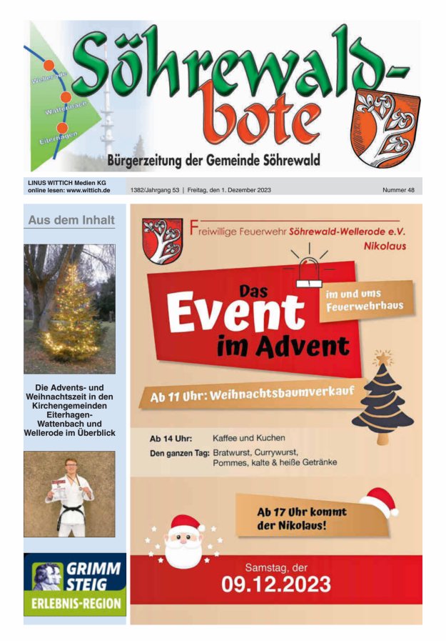 Söhrewaldbote Titelblatt 48/2023