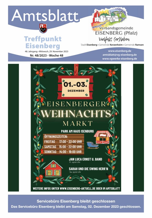 Treffpunkt Eisenberg Titelblatt 48/2023