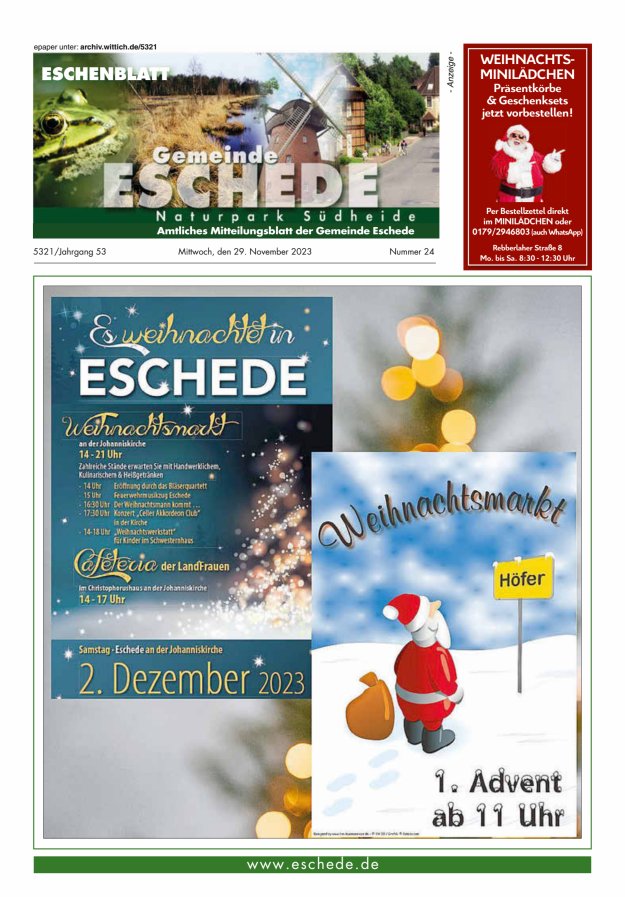 Eschenblatt Titelblatt 24/2023