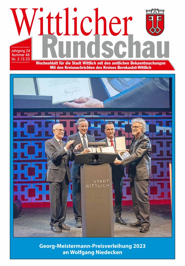 Wittlicher Rundschau Titelblatt 48/2023