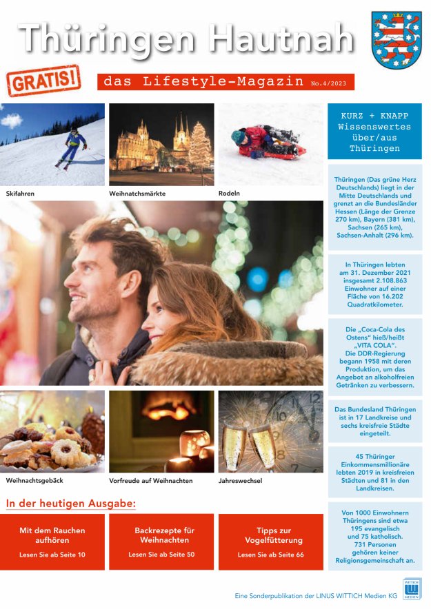 Thüringen Hautnah - Das Lifestyle-Magazin Titelblatt 04/2023
