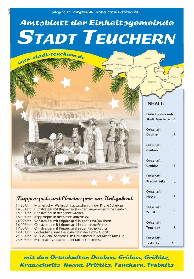 Amtsblatt der Einheitsgemeinde Stadt Teuchern Titelblatt 26/2023