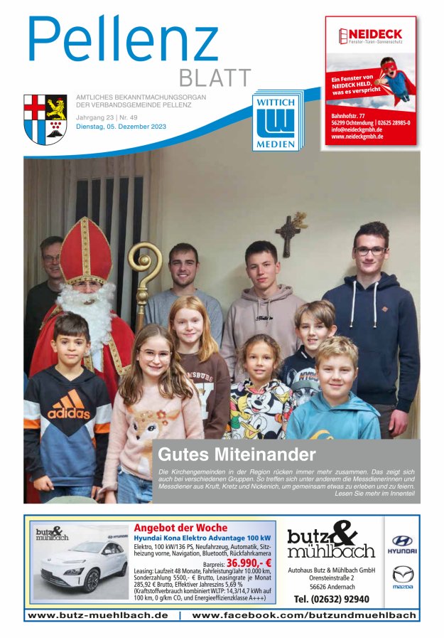 Pellenzblatt Titelblatt 49/2023