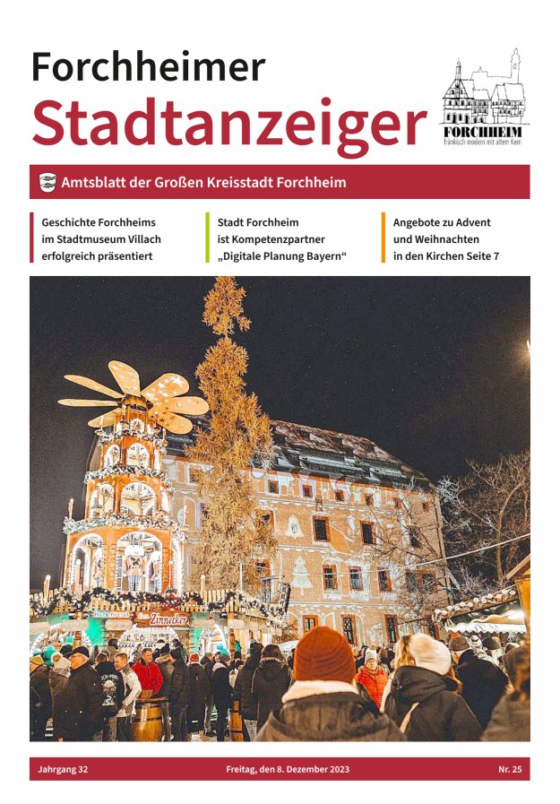 Forchheimer Stadtanzeiger Titelblatt 25/2023