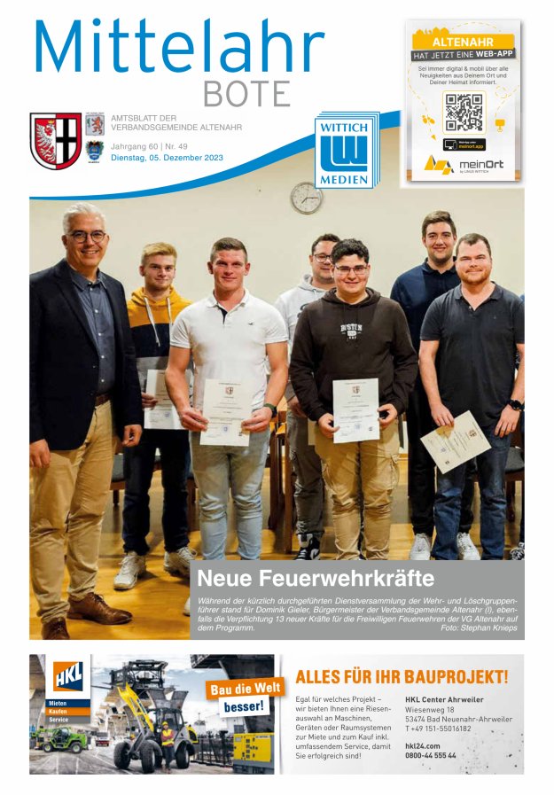 Mittelahr Bote Titelblatt 49/2023