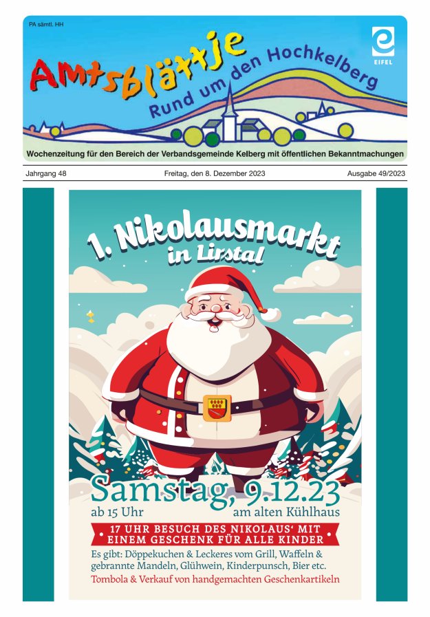 Amtsblättje - Rund um den Hochkelberg Titelblatt 49/2023