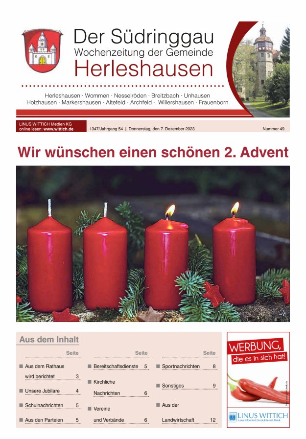 Der Südringgau Titelblatt 49/2023