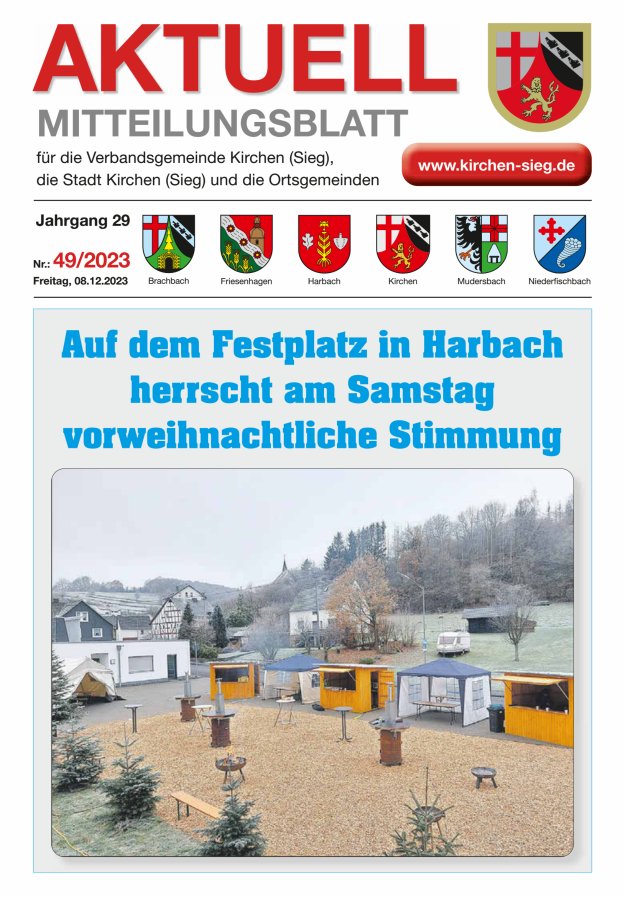 Aktuell - Mitteilungsblatt für die VG Kirchen (Sieg) Titelblatt 49/2023