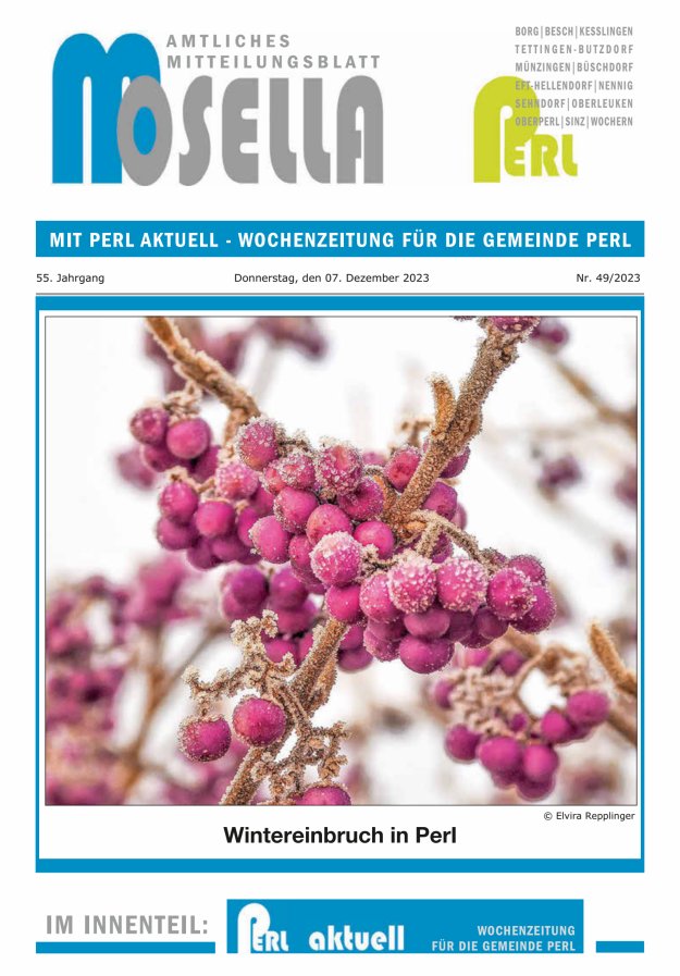 Mosella Perl Titelblatt 49/2023