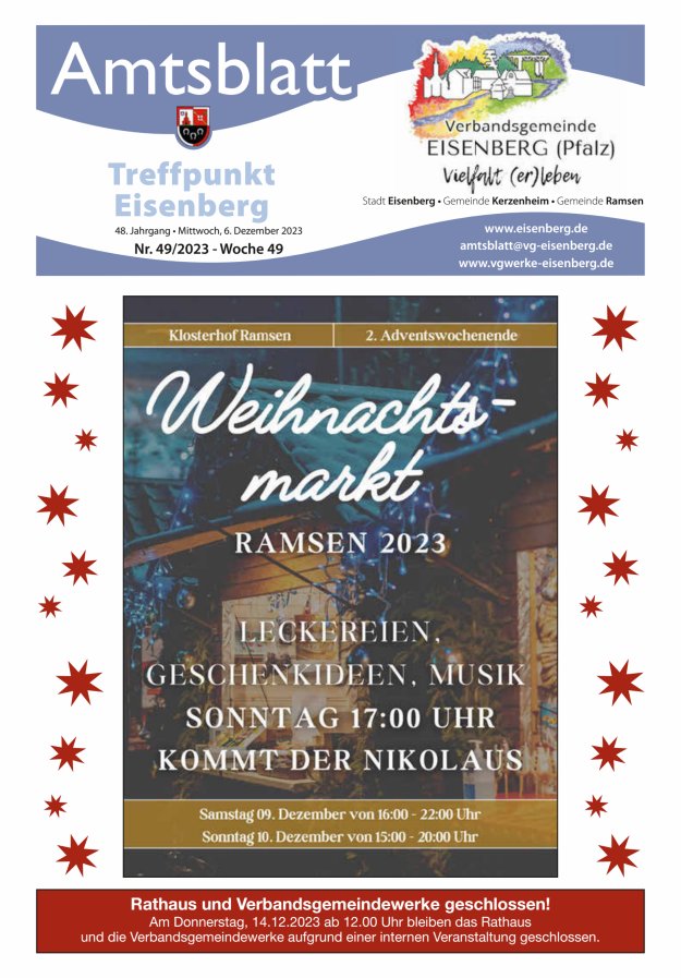 Treffpunkt Eisenberg Titelblatt 49/2023
