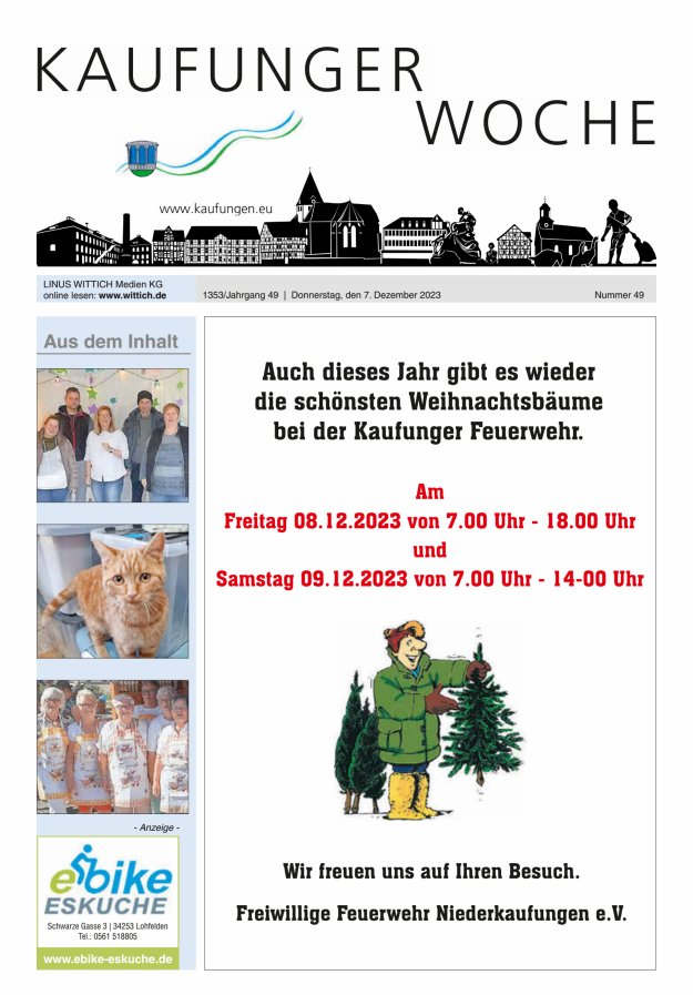 Kaufunger Woche Titelblatt 49/2023