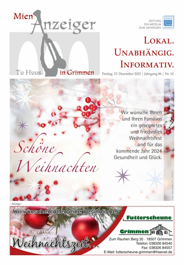 Mien Anzeiger Titelblatt 10/2023