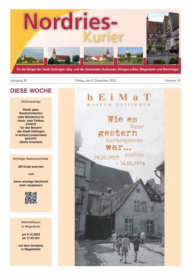 NordRies-Kurier Titelblatt 25/2023