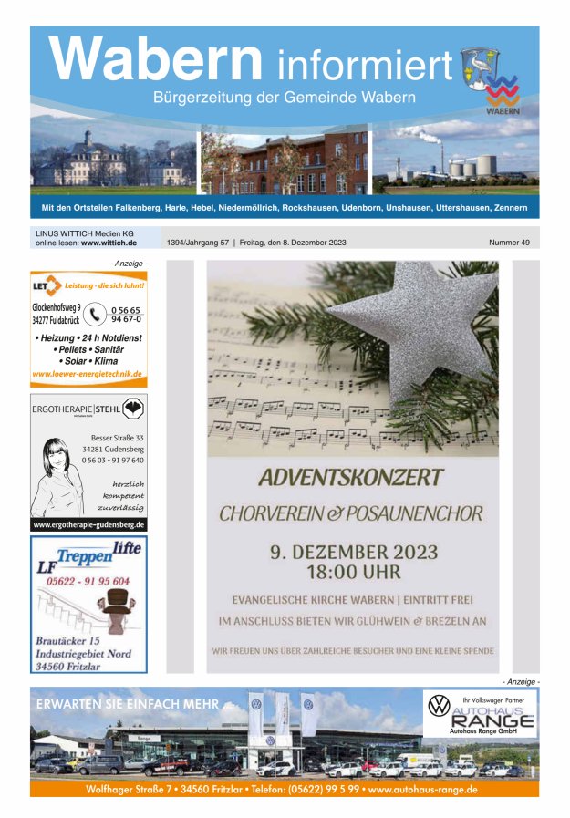 Wabern informiert Titelblatt 49/2023