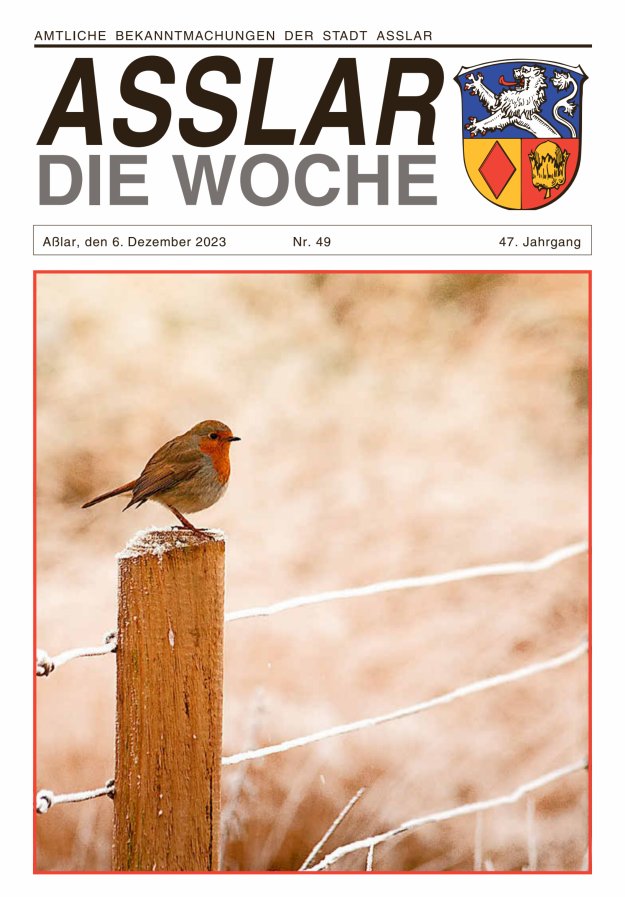 Asslar - Die Woche Titelblatt 49/2023