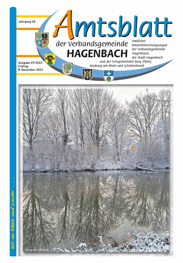 Amtsblatt der VG Hagenbach Titelblatt 49/2023