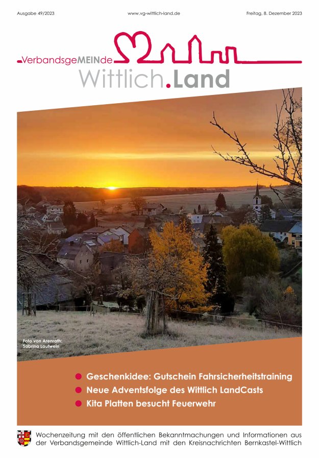 Mein Wittlich.Land Titelblatt 49/2023