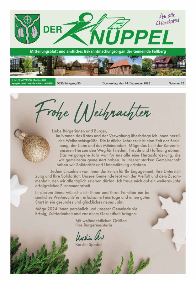 Der Knüppel Titelblatt 12/2023