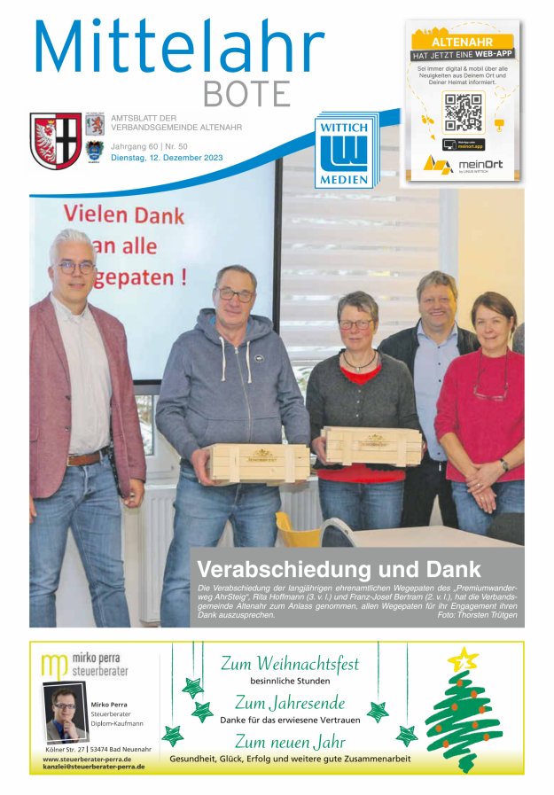 Mittelahr Bote Titelblatt 50/2023
