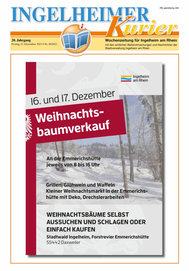 Ingelheimer Kurier Titelblatt 50/2023