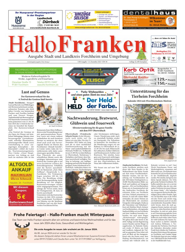 Hallo Franken Titelblatt 1188/2023