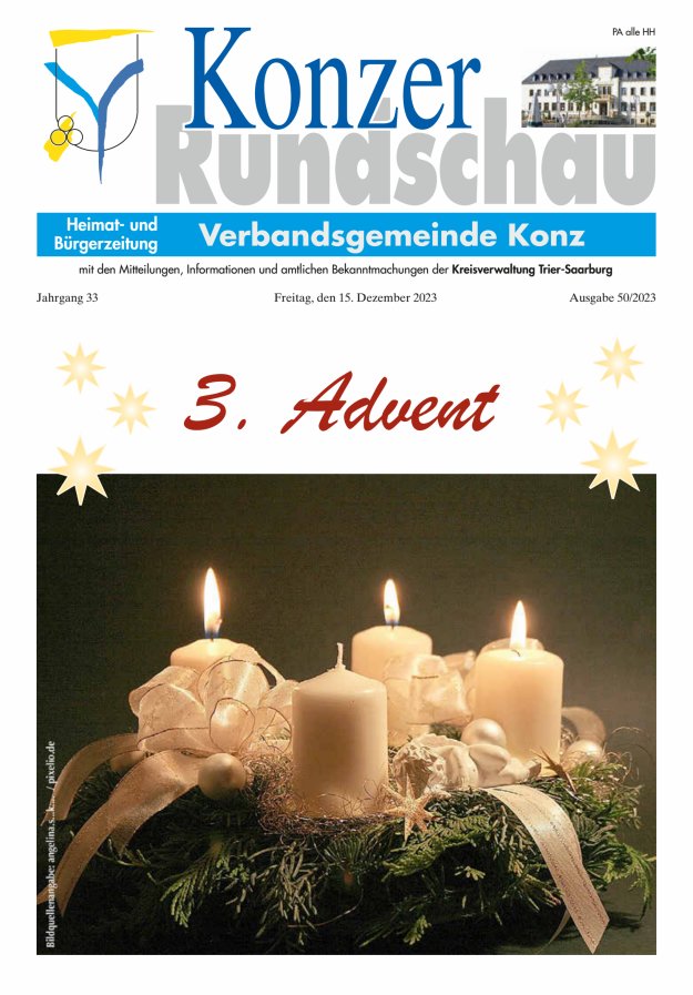 Konzer Rundschau Titelblatt 50/2023