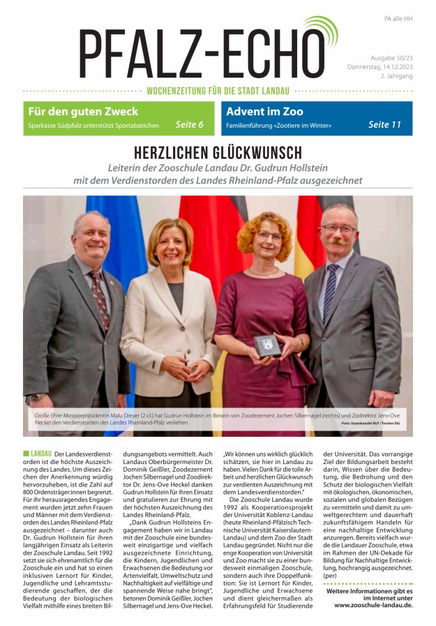 Pfalz-Echo Titelblatt 50/2023