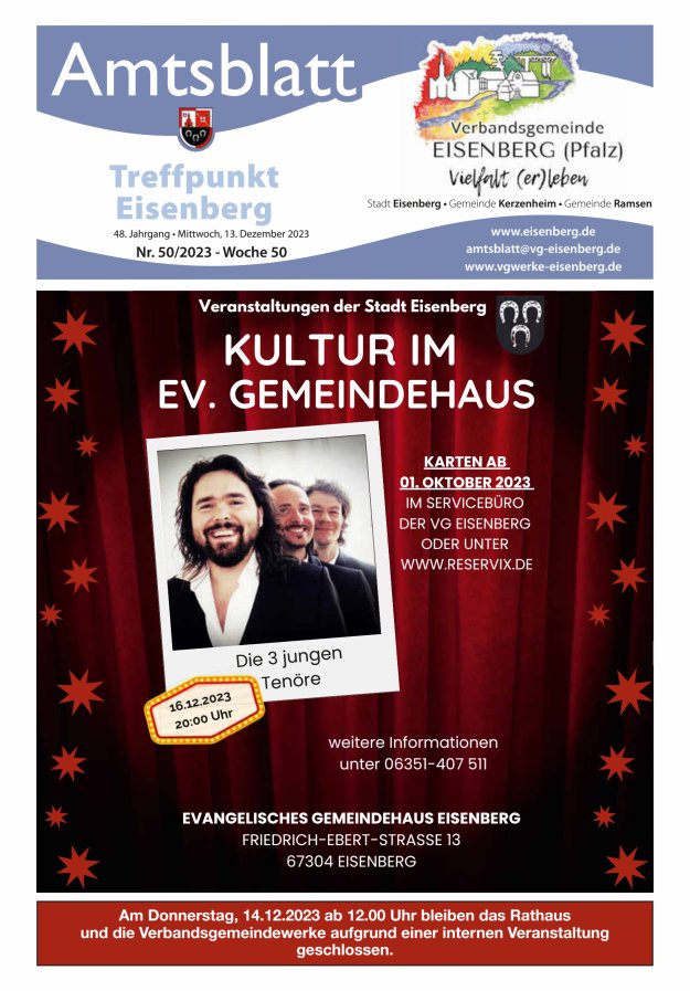 Treffpunkt Eisenberg Titelblatt 50/2023
