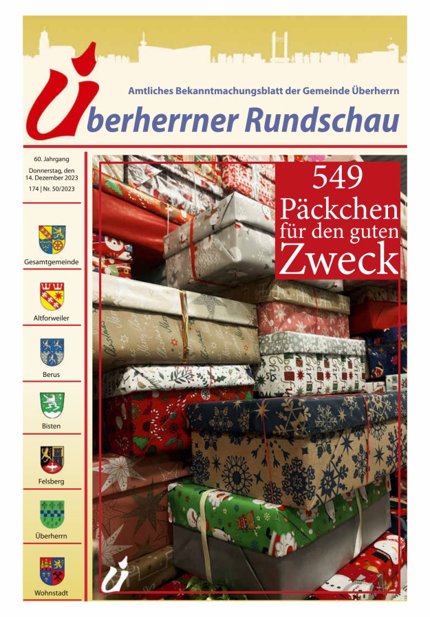 Überherrner Rundschau Titelblatt 50/2023