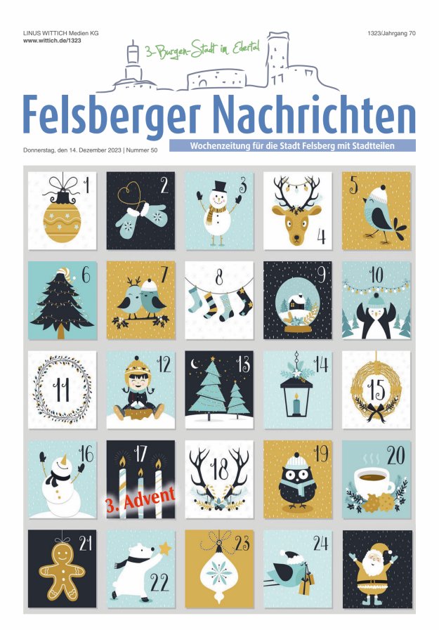 Felsberger Nachrichten Titelblatt 50/2023