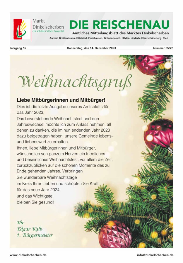 Die Reischenau Titelblatt 25/2023