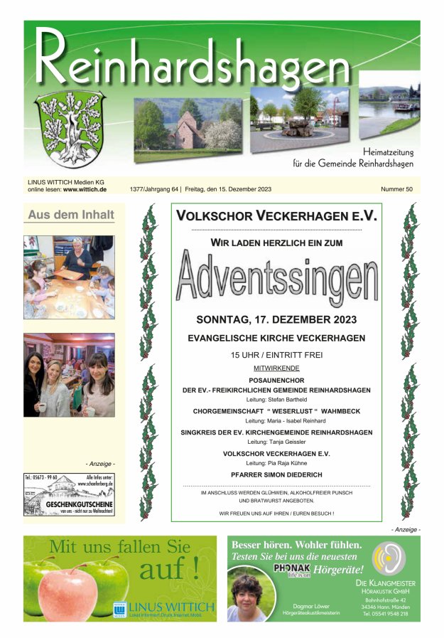 Unser Blättchen Titelblatt 50/2023