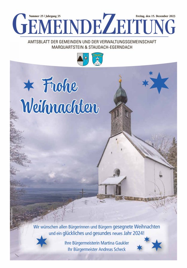 Marquartsteiner und Staudach-Egerndacher Nachrichten Titelblatt 25/2023