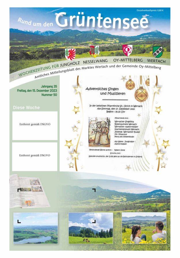 Rund um den Grüntensee Titelblatt 50/2023