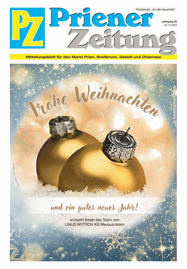 Priener Zeitung Titelblatt 12/2023