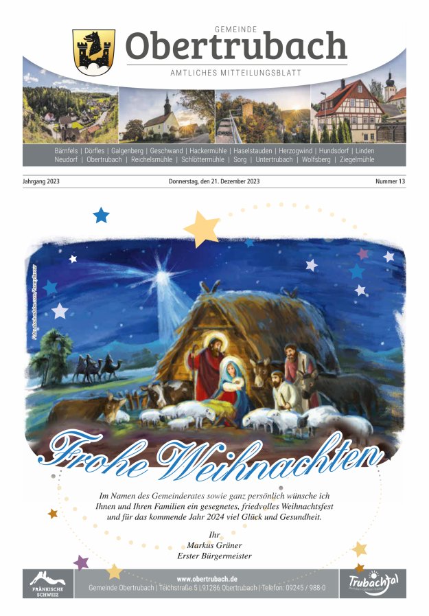 Obertrubach Titelblatt 13/2023