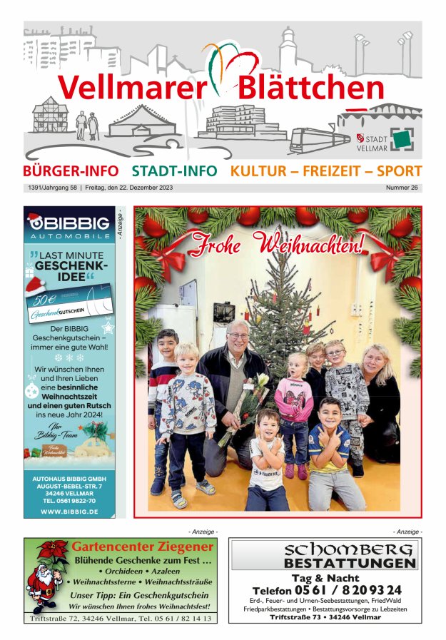Vellmarer Blättchen Titelblatt 26/2023
