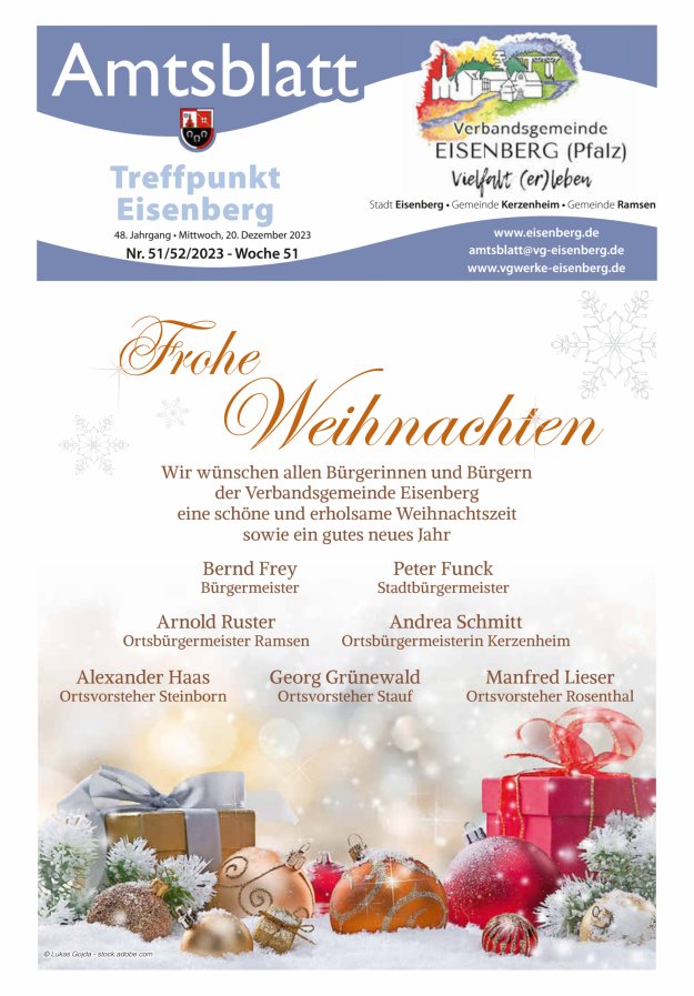 Treffpunkt Eisenberg Titelblatt 51/2023