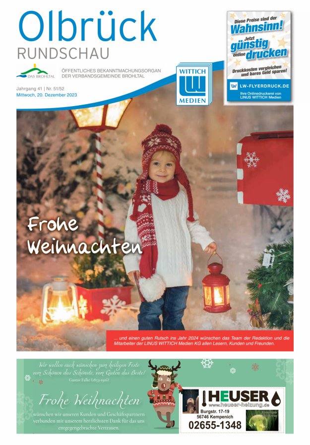 Olbrück Rundschau Titelblatt 51/2023