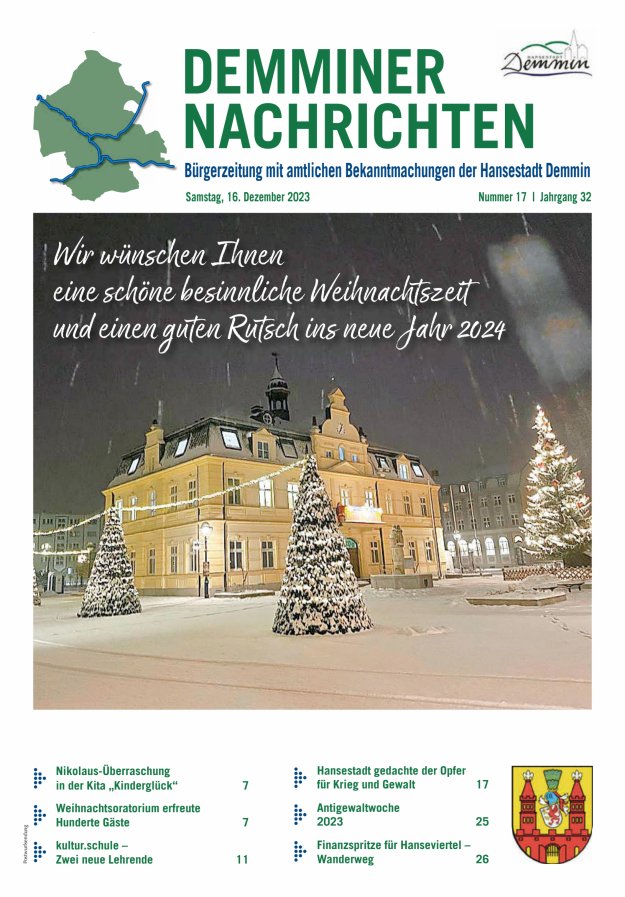 Demminer Nachrichten Titelblatt 17/2023