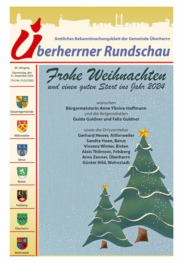 Überherrner Rundschau Titelblatt 51/2023