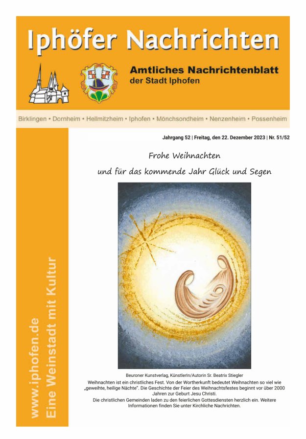 Iphöfer Nachrichten Titelblatt 51/2023