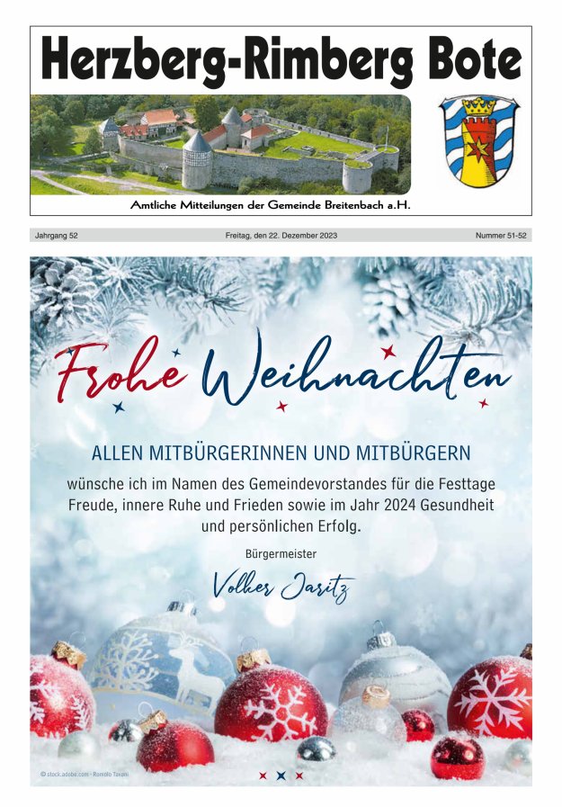 Herzberg-Rimberg Bote Titelblatt 51/2023