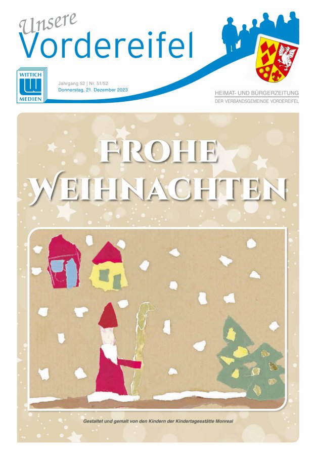 Mitteilungsblatt Vordereifel - Heimat- u Bürgerzeitung der VG Vordereifel Titelblatt 51/2023